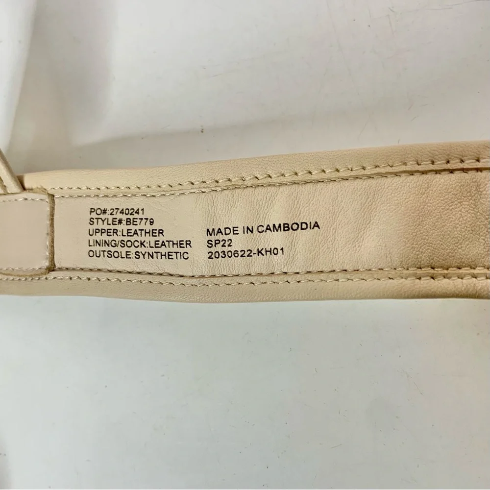J CREW Upper Marlow Leather Strappy Sandals in Dusty Shell Sz 10